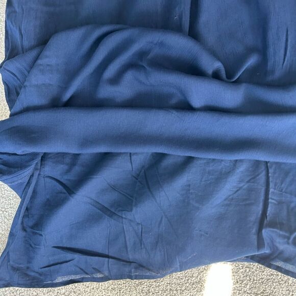 Tommy Bahama Crinkle Shift Dress Lace Top Lined Summer Dress, Navy, XS, NWT - Picture 5 of 11